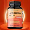 Liposomal NAD+ 800 mg Supplement Capsules with Trans-Resveratrol - Promotes Healthy Aging, Cellular Energy, DNA Repair
