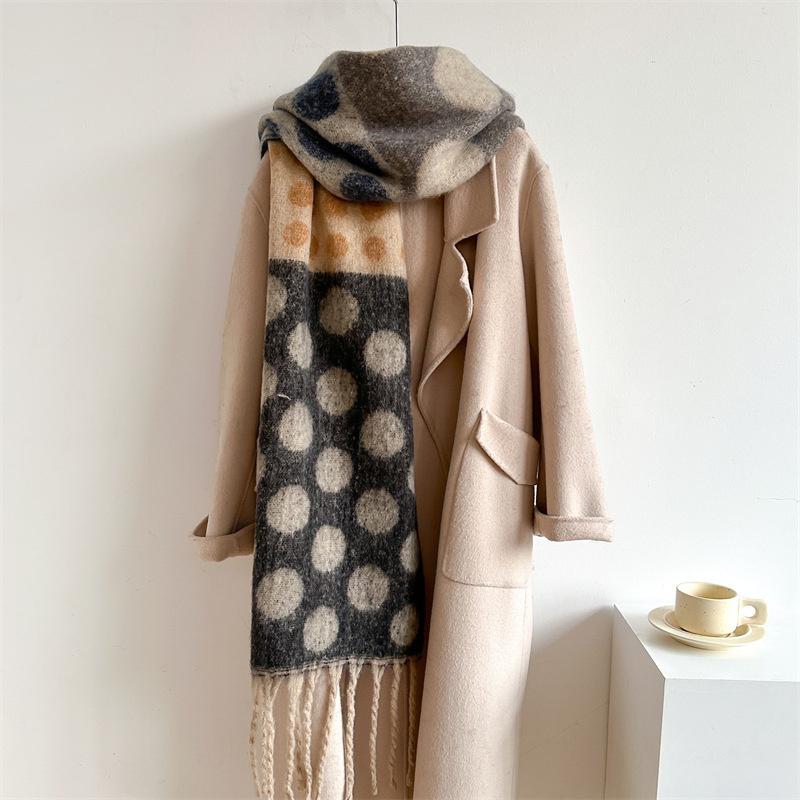 New Cashmere Scarf Shawl Thicked Warm Blanket Long Tassels Soft Shawls Neck Wraps Pashmina Scarves Ladies' Luxury Scarf