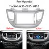 Android Car Radio Fascia для Hyundai Tucson IX35 2015 2016 2017 2018 Auto Stereo Install Dash Panel Mounting Facia Frame Kit