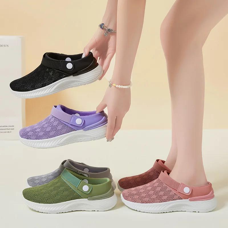Shoes for Women Spring Fashion Women Mesh Breathable Slip On Platform Shoes Casual Flats Loafers Zapatos De Mujer 36-41