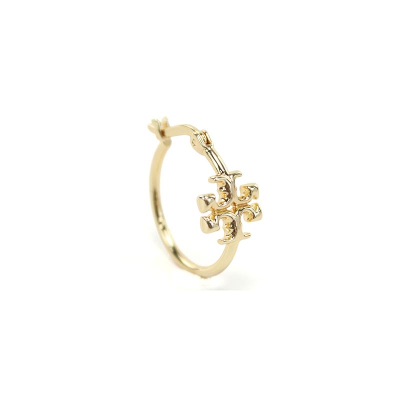 TORY BURCH Cross Logo Metal Earrings Women's Gold 138067720-gold F