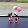 Girls Gifts Balloon Ornament Dashboard Figurine Cartoon Couples Model Car Ornament Car Decoration