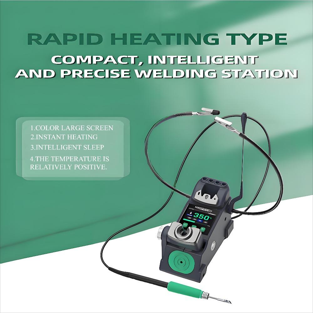 Паяльная станция 3-в-1 S5 | Совместима с ручками C210/C245/C155 | Автоматический сон и энергосбережение | Регулируемая мощность 120 Вт-200 Вт