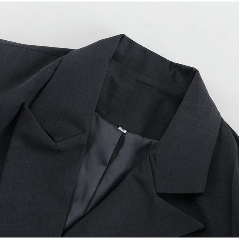 Женский костюм из 2 предметов, элегантный пиджак с карманом на пуговицах и длинным рукавом, высокая талия, прямые брюки, женский офисный наряд 2025 года на весну и осень