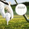 4Pcs Golf Tees Unbreakable Plastic Golf Tees Reduces Friction Side Spin Golf Accessory for Golf Enthusiasts