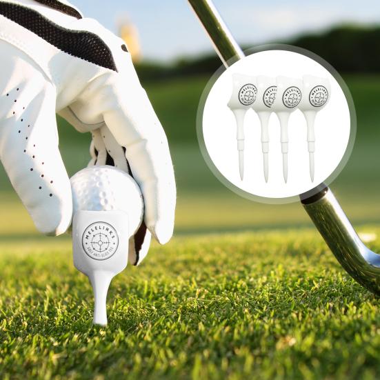 4Pcs Golf Tees Unbreakable Plastic Golf Tees Reduces Friction Side Spin Golf Accessory for Golf Enthusiasts