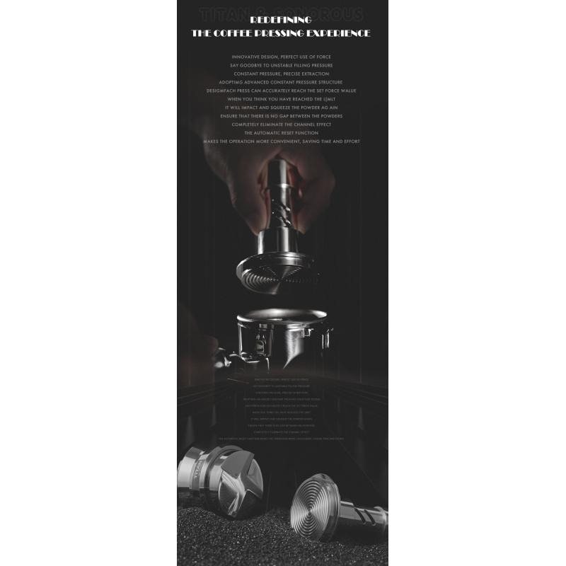 Ударный тампер для эспрессо 51 мм 53 мм 58,35 мм из нержавеющей стали с регулируемой глубиной распределения кофейные принадлежности инструмент