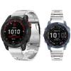 Металлический стальной ремешок QuickFit 22 мм 26 мм для часов Garmin Fenix 7 7X 6 6X/Epix Gen 2/Quatix/Tactix/Descent G1/Mk2i Mk2 Браслет