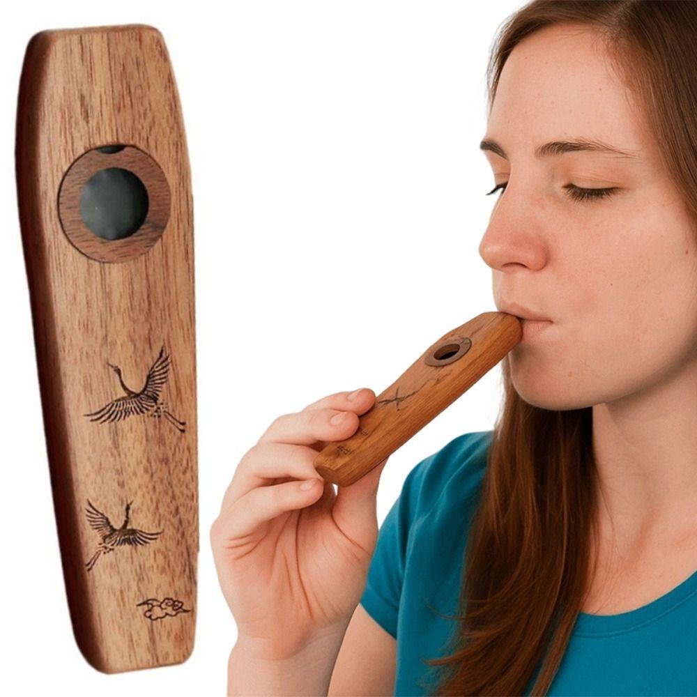 Portable Wind Instrument Professional Musical Instruments Flutes Wooden Kazoo Kids Gift