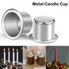 Металлические подсвечники Простые Мини Подсвечники Алюминиевая Основа Чашки Декор для Вечеринки
