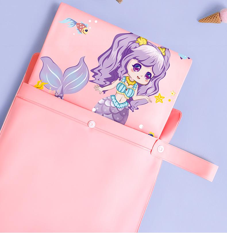 2025 Новый водонепроницаемый плащ для девочек на всю длину тела для начальной школы, надевается поверх рюкзака