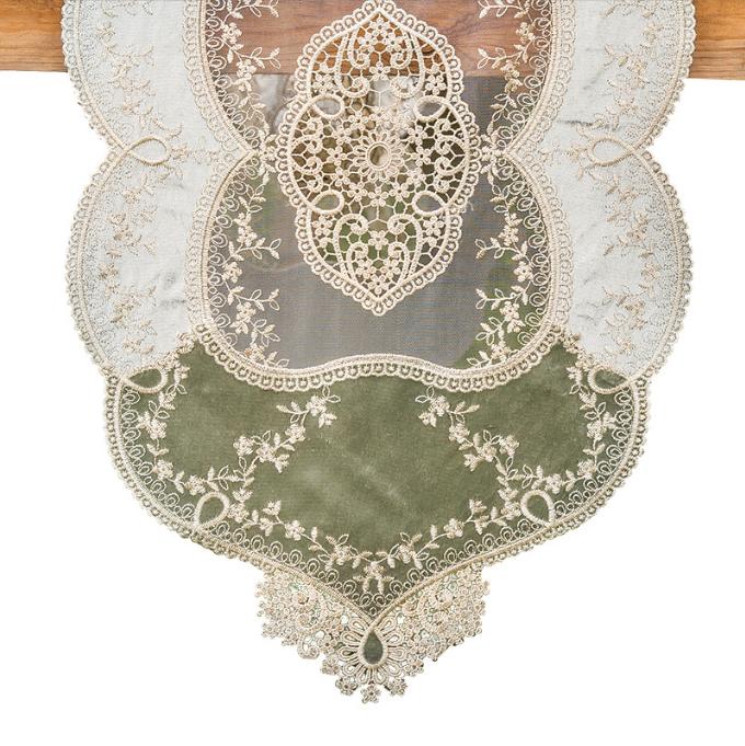 Роскошный журнальный столик в европейском стиле, флаг, кружевная полоска, скатерть, светильник, роскошный ТВ-шкаф, ретро, ​​обеденный стол, флаг