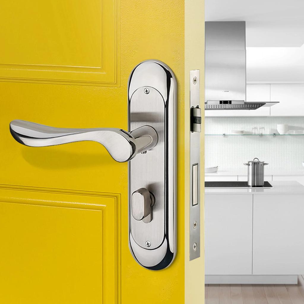 304 Нержавеющая сталь Защитный дверной замок с ручкой-рычагом, врезной замок для конфиденциального входа