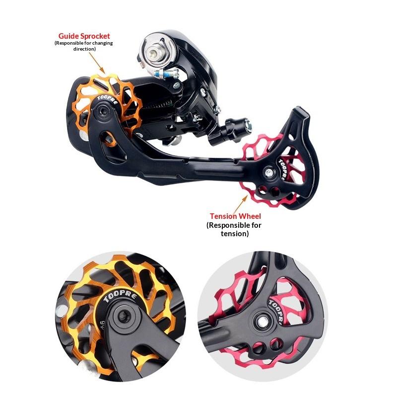 Bicycle Rear Derailleur Guide Wheel 11T 13T Aluminum Alloy Bearing Lightweight Ceramic Bearings For Mountain Road Bike