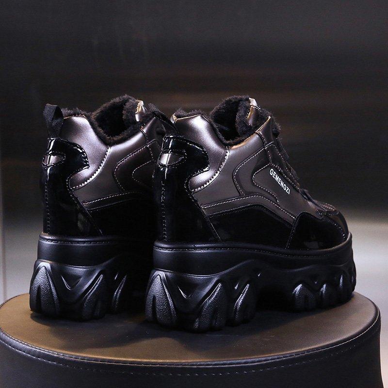Зимняя повседневная обувь Женская массивная обувь на платформе 11 см Прогулочные дизайнерские туфли Кроссовки Обувь для папы Женская обувь для женщин