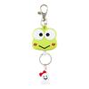 Sanrio Face-shaped Reel Keychain KEROKEROKEROPPI Key Mascot KEROKEROKEROPPI 13.5 X 4.2 X 1.8cm Character 169382