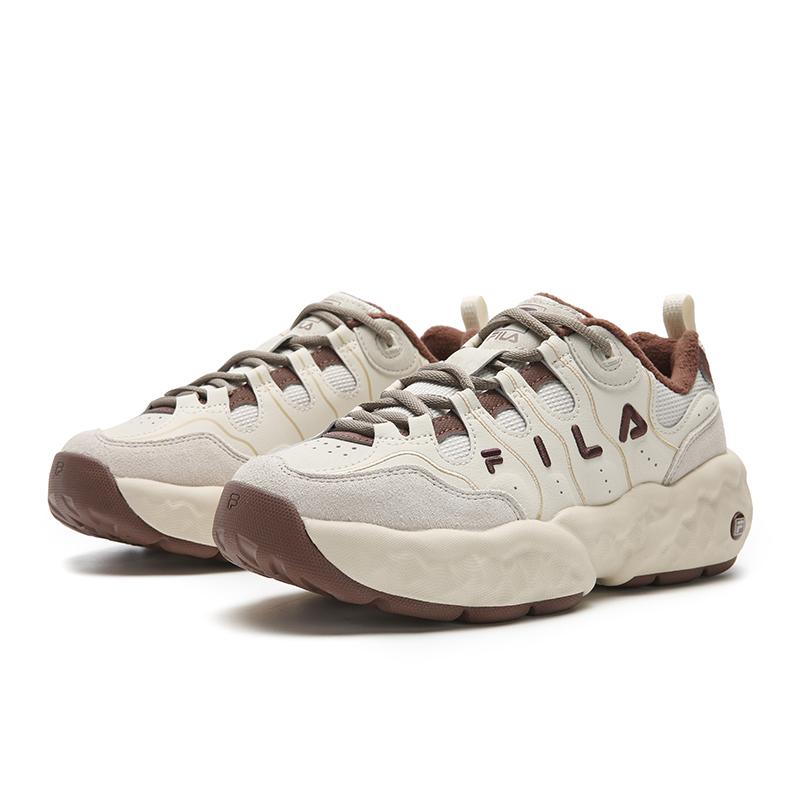 Fila Маффин Мы Модные Простые Трендовые Спортивные Туфли Женские Кроссовки Пено-Белые F12W541123FWR
