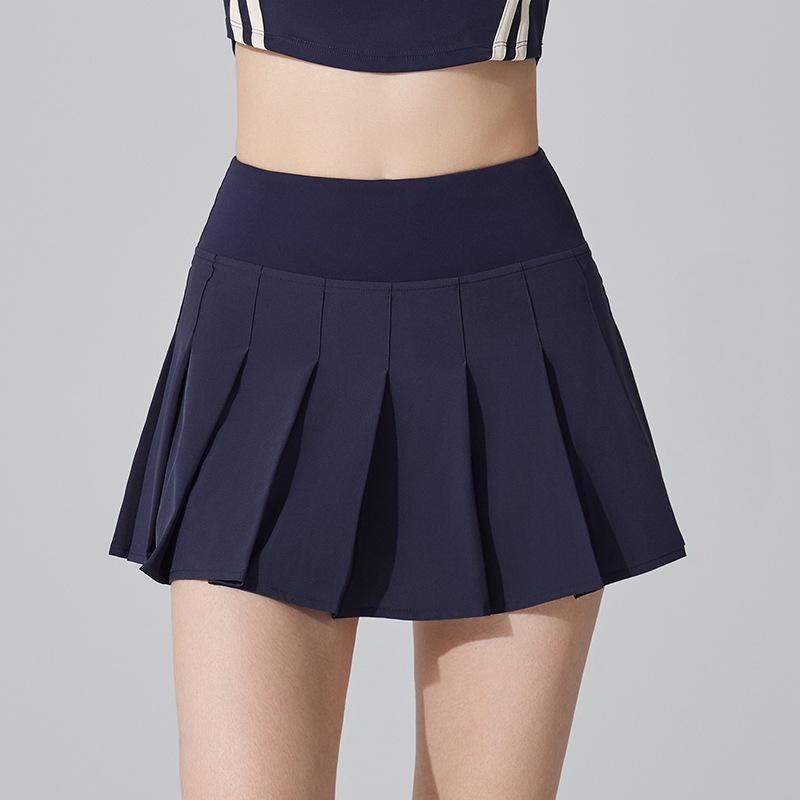 Женская узкая антибактериальная плиссированная юбка с высокой талией для бега, занятий фитнесом, йоги, тенниса, бадминтона, гольфа, короткая юбка
