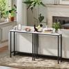 Консольный стол Прихожая Стол с регулируемыми ножками, Защита от опрокидывания 75 x 24 x 76 см для Маленьких Пространств Черный