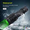 R5 светодиодный зумируемый тактический фонарь зеленый/красный/синий 1 передача уличный водонепроницаемый IP65 ночной охотничий рыболовный фонарь