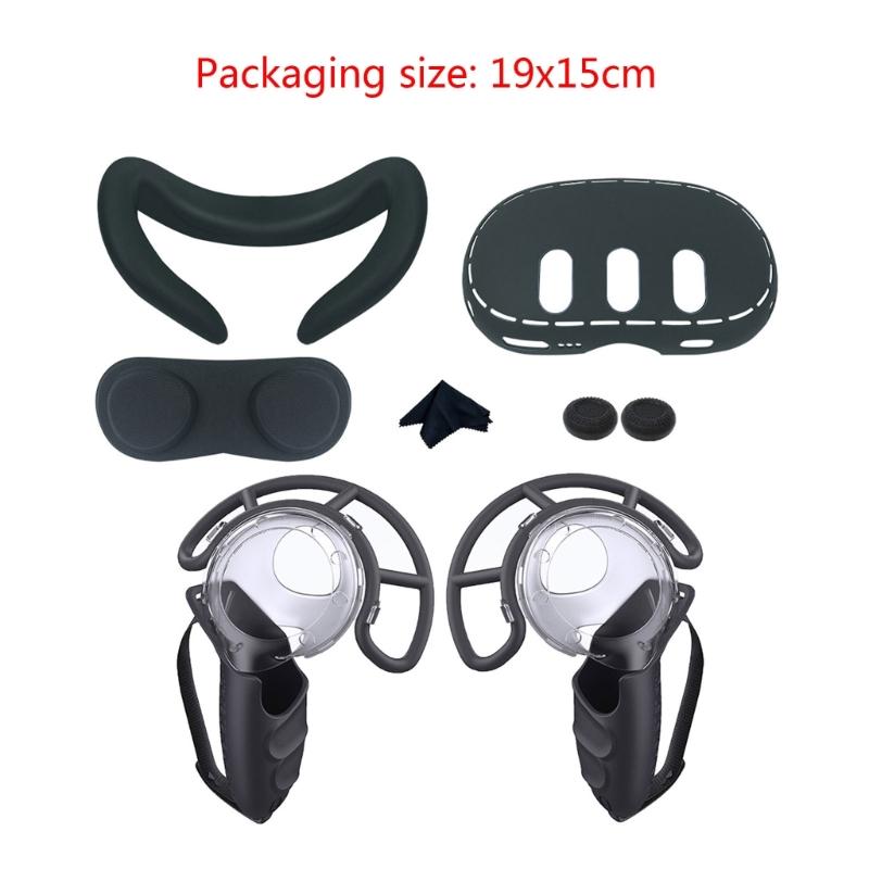 Защитная накладка из силикона для VR-гарнитуры Meta Quest 3, чехол-крышка для маски и линз, аксессуар