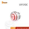 Blue Wave 12QC High-Current Ultra-Thin Metal Push Button Switch, IP65 Waterproof with Tactile Light Touch