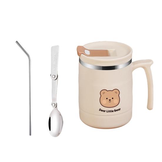 Чашка для воды Yousheng, 500 мл, большая емкость, хорошая герметичность, теплоизоляция, нержавеющая сталь, высокопигментированная изоляционная кофейная кружка, ежедневное использование