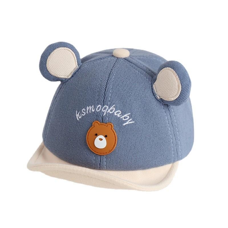 Осенняя бейсболка для малышей из смесовой хлопковой ткани, милый мультяшный стиль