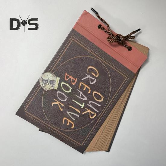 Scrapbook Photo Album DIY Hard Cover Loose Leaf Vintage Kraft Paper Lace-up Wedding Travel Baby Family Children Anniversary Picture Collection Book