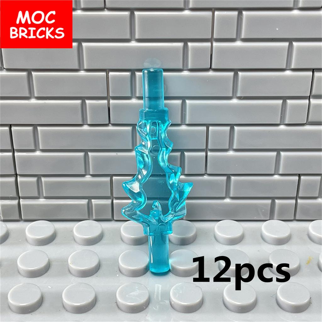 MOC Кирпичи Ледяная Энергия Сильные Молнии Фигурка Оружие 35032 27393 Аксессуар Строительные Блоки Игрушки Подарки для Детей
