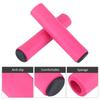1Pair   Set Bicycle Mountain Bike Handlebar Sponge Anti Skid Shock Absorbing Grip Cover Pink