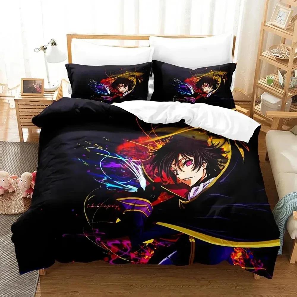 Аниме GEASS CC. Комплект постельного белья CODE Пододеяльник Постельный комплект Одеяло Чехол Наволочка Одеяло King Queen Size Комплект постельного белья для мальчиков и взрослых