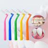 L-shaped Soft Bristle Interdental Orthodontic Brush for Tooth Gaps and Wisdom Teeth