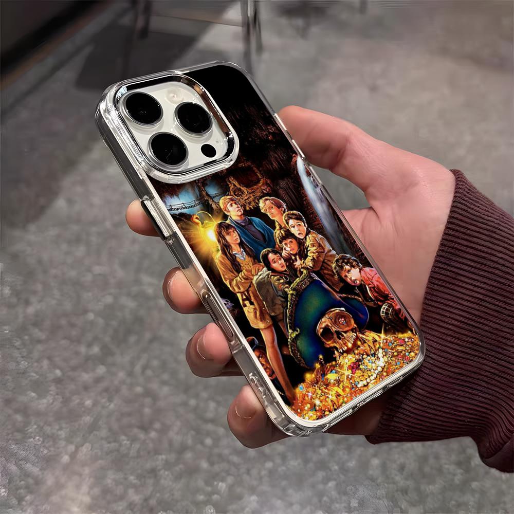 The Goonies Phone Case For IPhone 17 Air 16 E 15 14 13 12 11 Plus Pro Max Electroplated Transparent Soft Shell