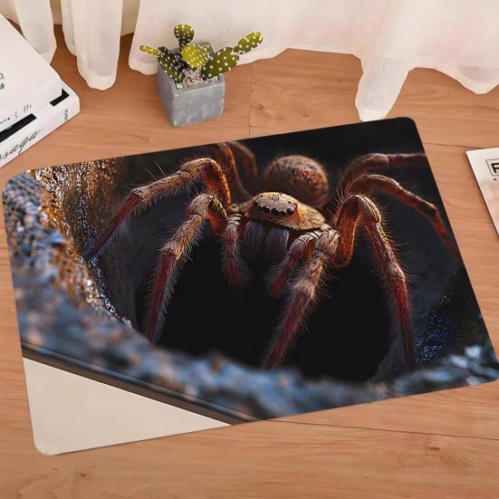 Ковер с 3D визуальной глубиной, оптическая иллюзия, напольный коврик, реалистичная яма, коврик с пауком, забавный игровой коврик для питомцев для прихожей, коридора, гостиной