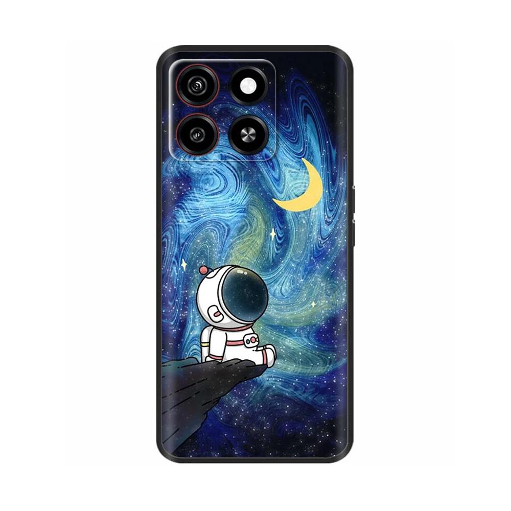Для ZTE Blade A35 Чехол Чехол для телефона Милые узоры Мягкая жидкая силиконовая накладка Для ZTE Blade A55 ZTEA35 ZTEA55 Защитный чехол-накладка