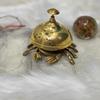 Brass Desk Bell, Counter Crab Bell, Table Top Office Bell, Reception Bell For Hotel & Office Decor, Best Gift for Christmas Gift