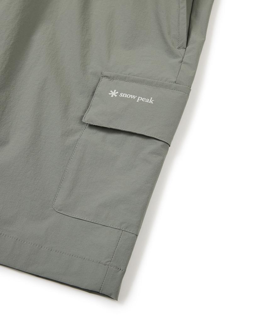 Snow Peak Apparel Тонкий Технологичный Женский Тканый Комбинезон-Шорты Светло-Хаки (S24Mwsop33)