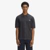 Fred Perry [Резкая] Однотонная вязаная рубашка в вертикальную полоску - Якорно-серый Afpm2612324-297