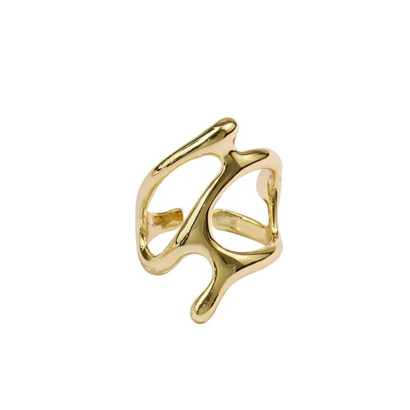 Geometric Irregular Open Rings for Women Vintage Personality