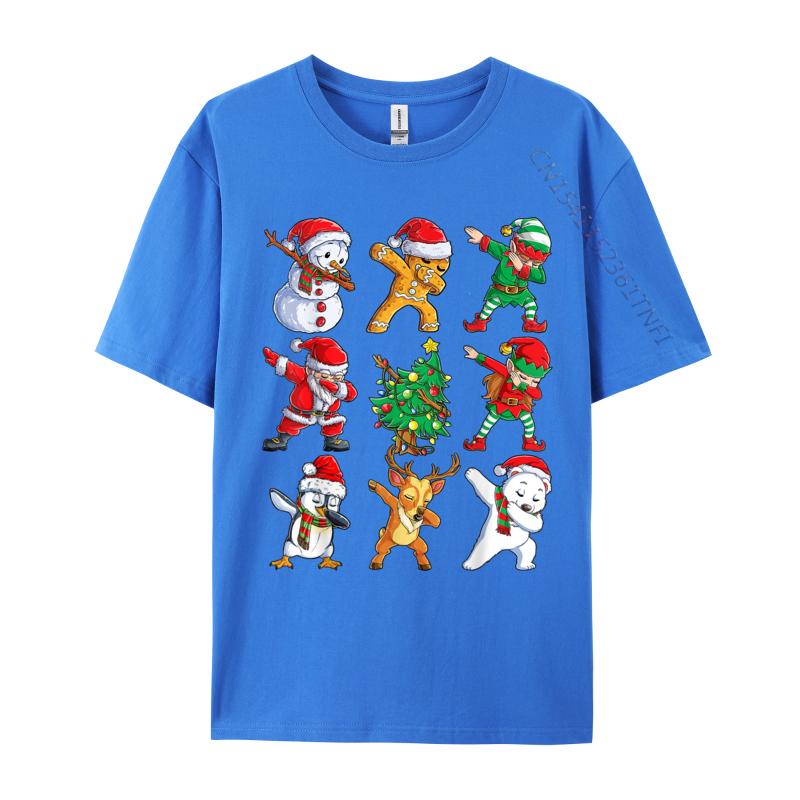 Dabbing Santa Elf Friends Christmas Men Xmas Dab Funny Normal Print Men Tshirt Cotton Fabric Luxury Designer T-Shirts For Men