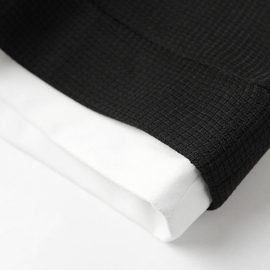 Мужская осенне-зимняя толстовка с круглым вырезом и длинным рукавом, свободная вафельная текстура, сплошной цвет, мягкий теплый пуловер, уличная футболка средней длины, топ