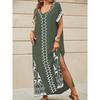 2025 Ethnic Beach Vacation Short-Sleeve Arabic Robe Dress