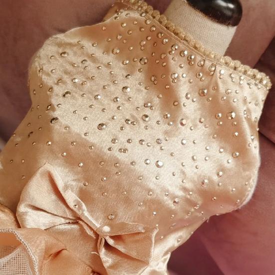 Pet Princess Dress Sparkly Bow And Sequins Tutu Dress Soft Dog Cat Costume Cute Party Outfit for Small Animals