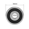 Motoforti 6300-2RS Deep Groove Ball Bearings Z2 10mm x 35mm x 11mm Double Shielded Carbon Steel