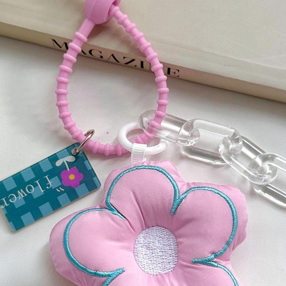 Key Chain Stuffed Sunflower Pendant Jewelry Fabric Flower Bag Pendant Backpack Charms
