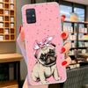 Love Pugs Cute Dog Cover Phone Case For Samsung Galaxy A12 A22 A32 A52 A72 A02S Phone Case Note 20 Ultra 10 S10 Plus A51 A71 A50