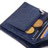 Необычное мужское портмоне из натуральной фактурной кожи CANPELLINI Purse 21499 Синее