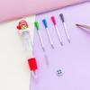 5PCS Festive Christmas Theme Ballpoint Pen Multicolor Pens With Ergonomic Grip Portable Writing Tools For Students