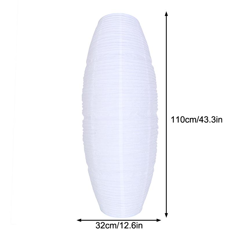 Modern Tall Rice Paper Floor Lamp Soft Warm Glow Minimalist Slim Design For Living Room Bedroom Home Decor